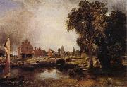 John Constable Dedham Lock and Mill oil painting reproduction